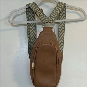 Brown Leather Crossbody Bag